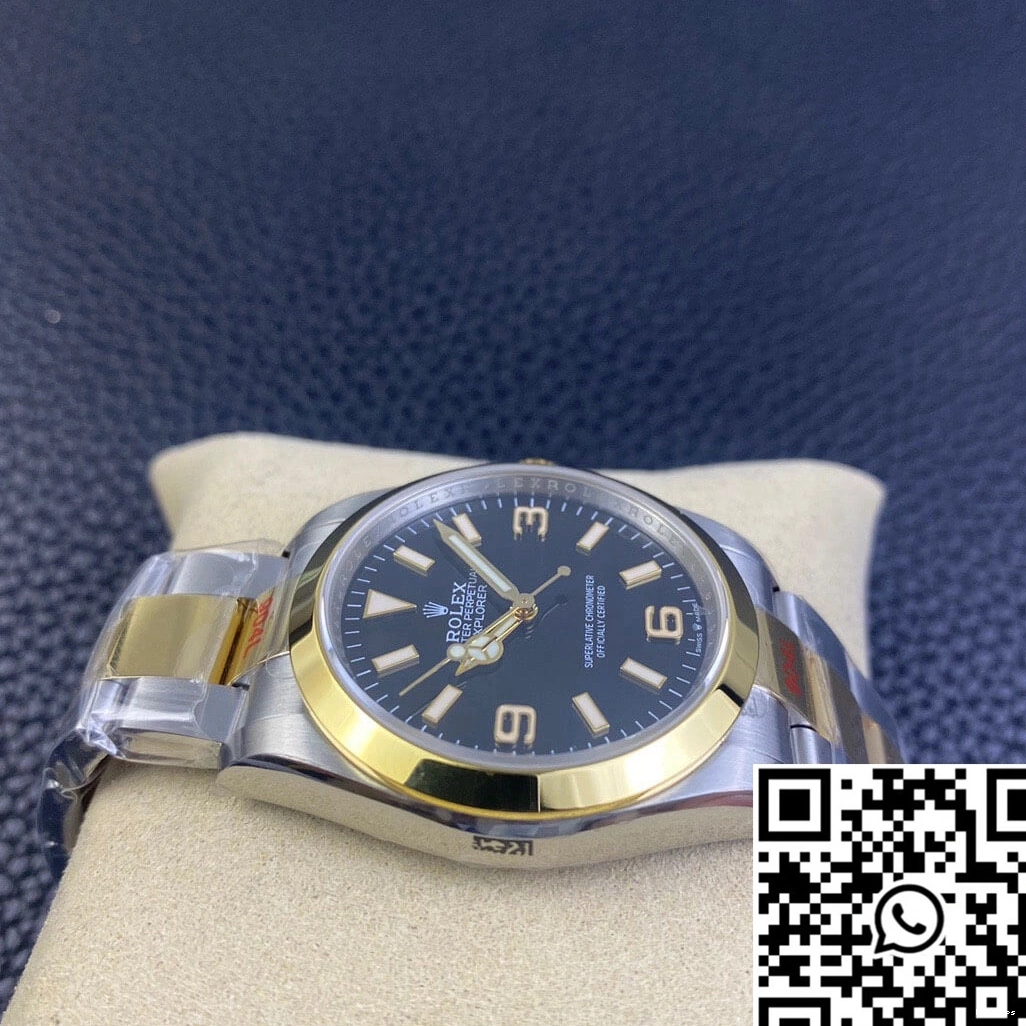 EW M124273-0001 1144 Factory Rolex Black Dial Bright Explorer 0815